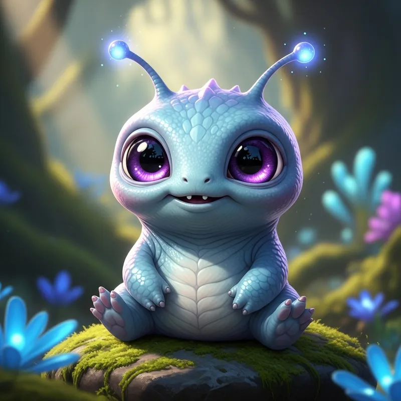 Adorable Alien: Charming Extraterrestrial Creature