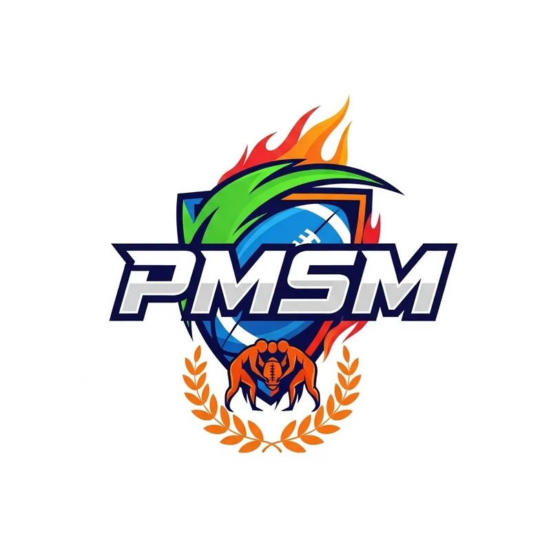 Dynamic PMSM Football Team Logo | Vibrant Design
