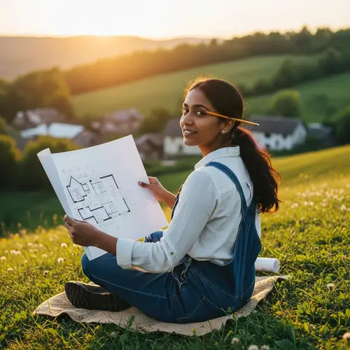 South Asian Female Programmer Builds Unique Home in Quaint Village