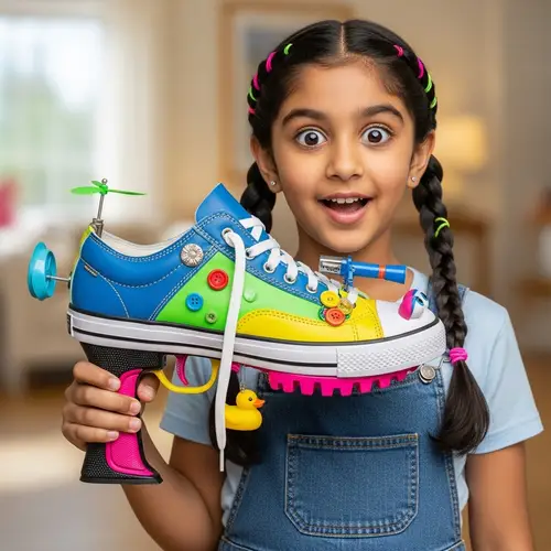 Girl with a Shoe-Gun: Fun and Imaginative Art