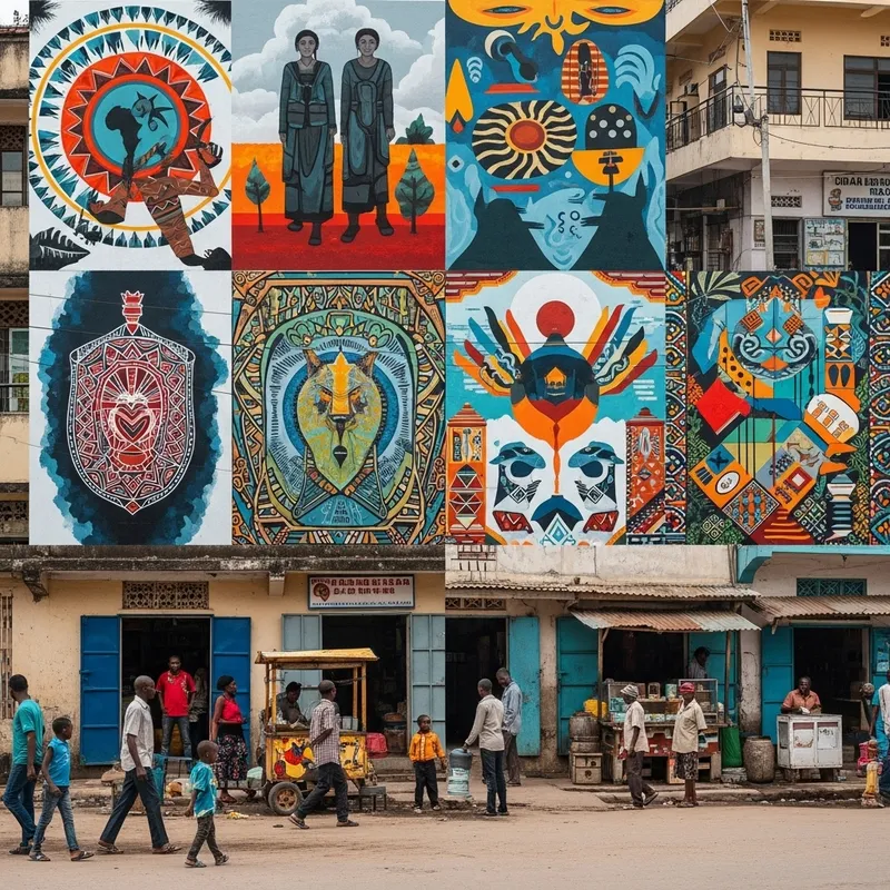 Vibrant Street Art in Dar es Salaam | Urban Diversity