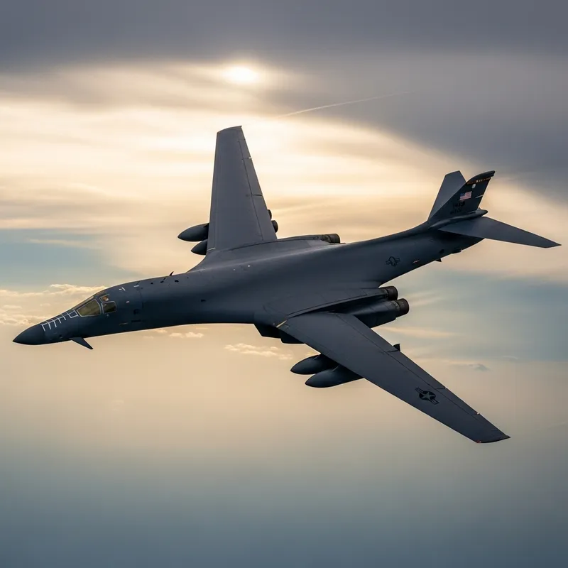 B-1 Bomber Aircraft in Action