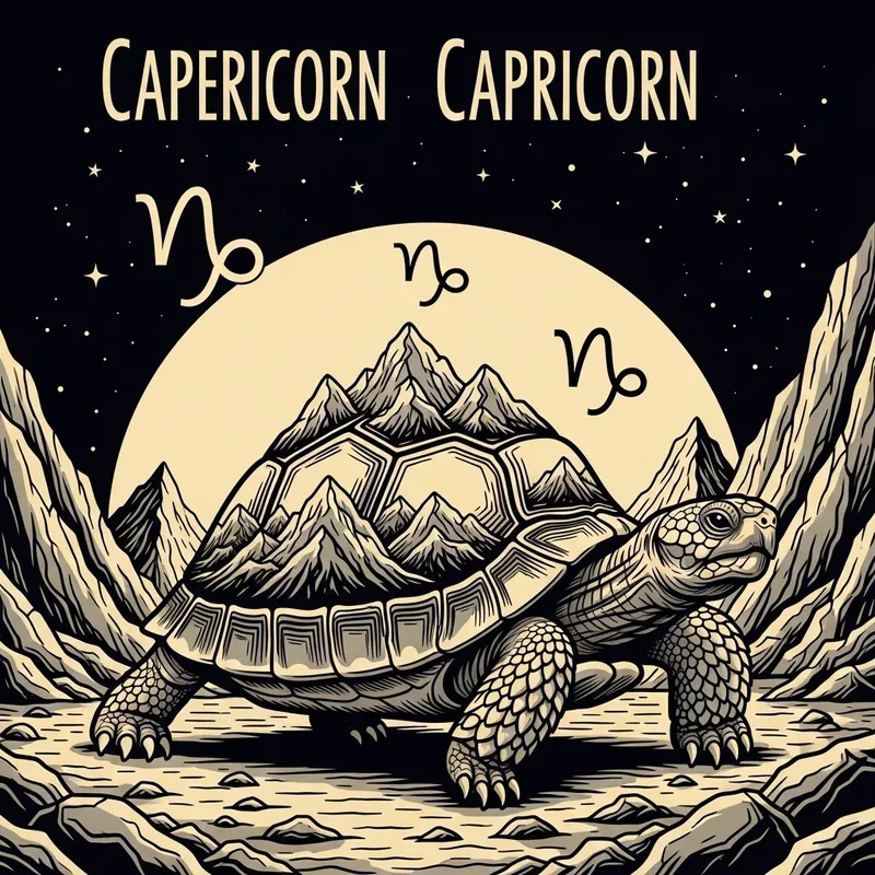 Resilient Turtle: Personifying Capricorn's Tenacity