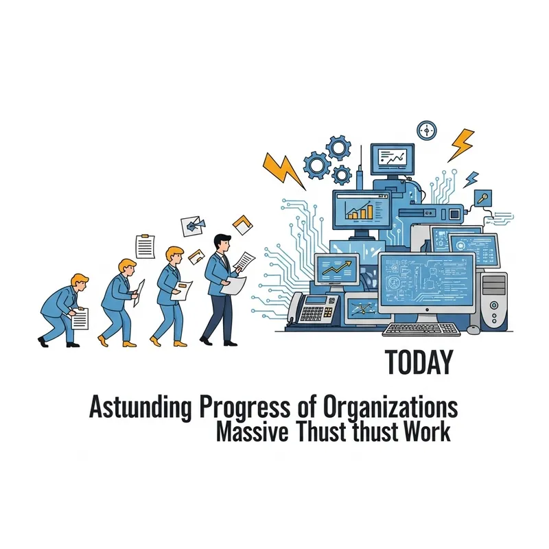 Evolution of Technology in Organizations: A Visual Journey