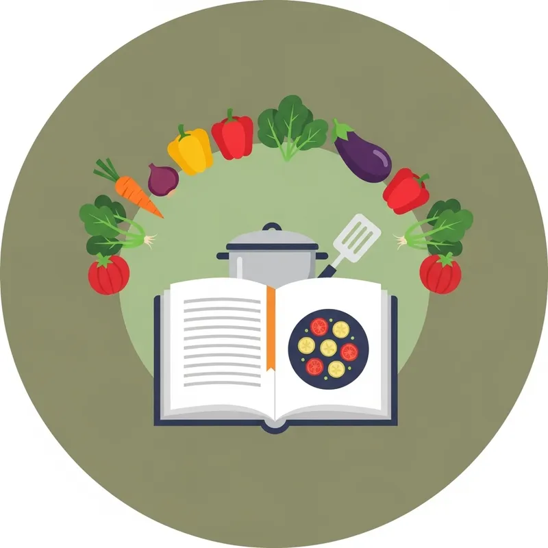 Vegan Recipes Icon: Daily Cooking Inspiration for Adults