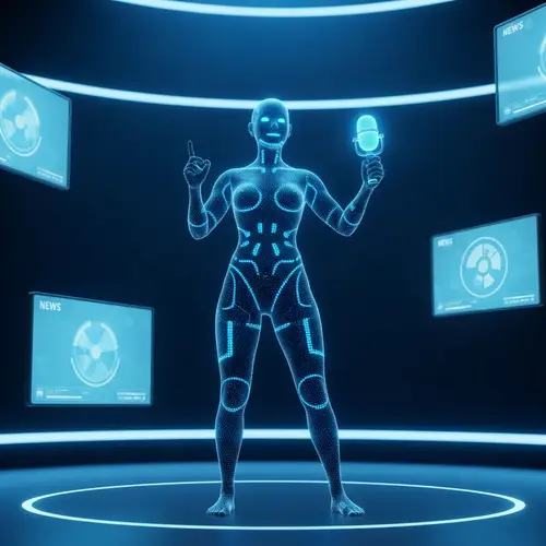 Digital Announcer Presentation on Virtual Stage