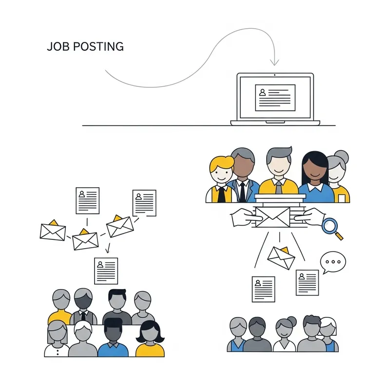 Minimalist Recruitment Process Visualized