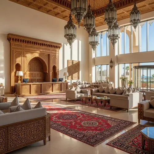 Luxury Dubai & Morocco Inspired Hotel Reception Design