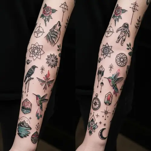 Intricate Miniature Tattoo Design - Styles & Motifs | Website