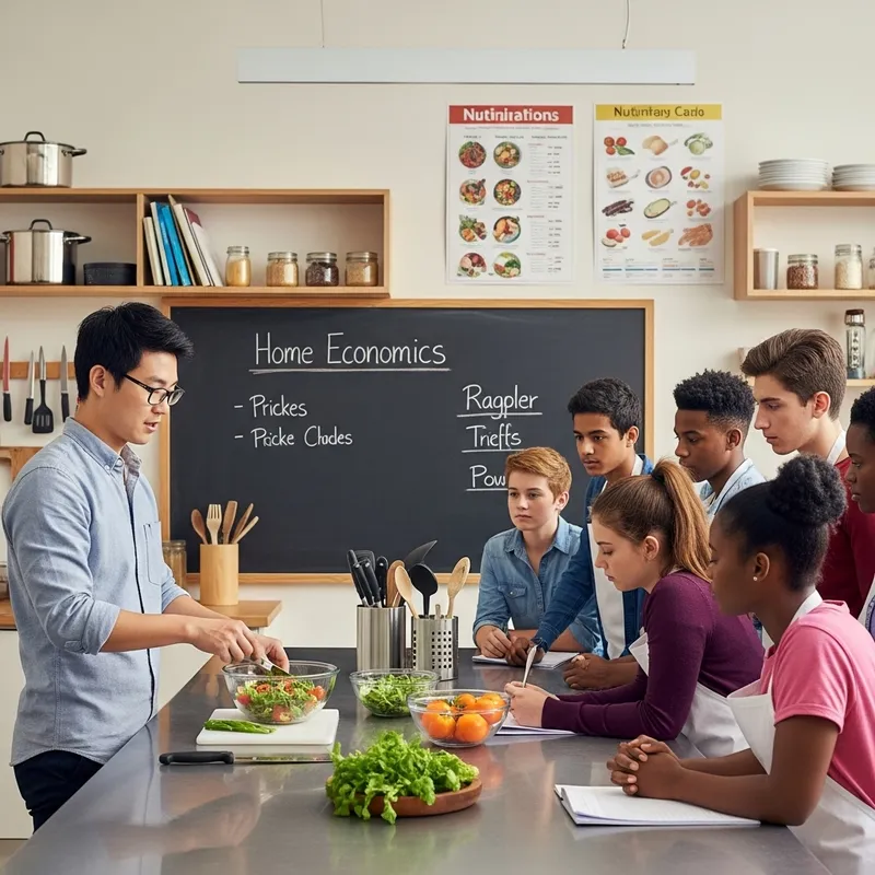 Trend of Home Economics Teaching | Engaging Salad Prep Scene Trend of Home Economics Teaching | Engaging Salad Prep Scene