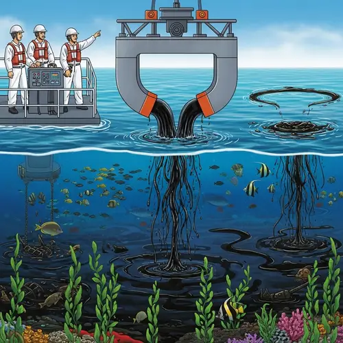 Innovative Ocean Cleanup: Ferrofluid & Magnet Method