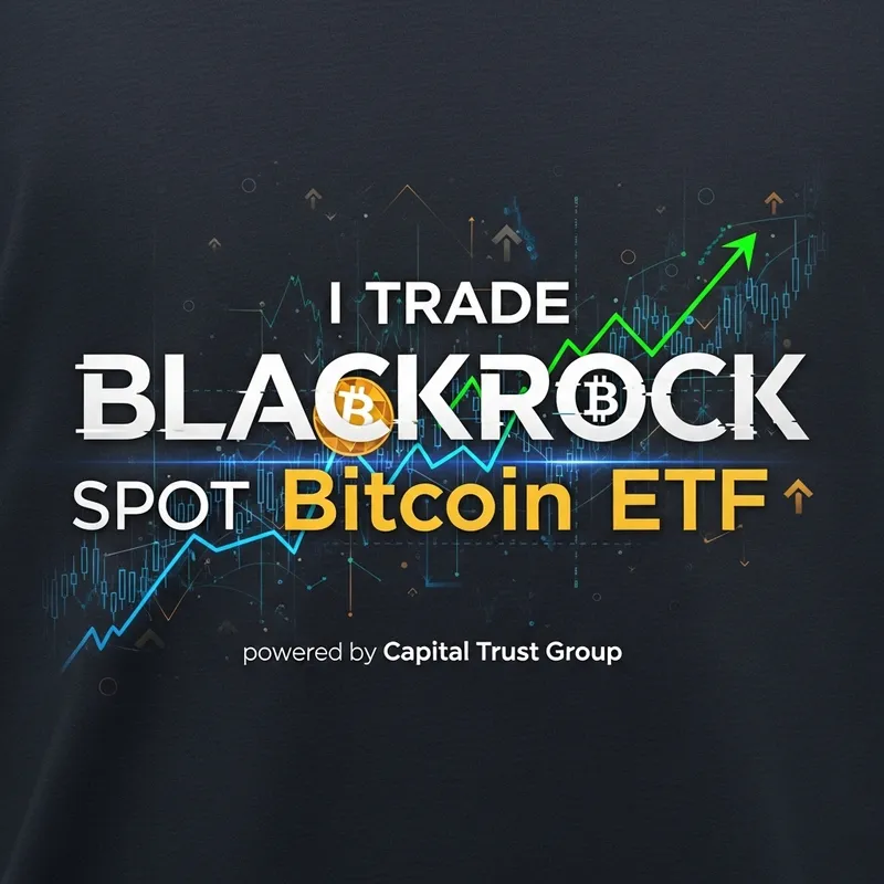 Trade BlackRock Spot Bitcoin ETF T-Shirt from Capital Trust