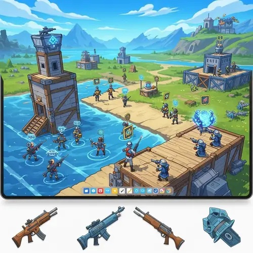 Online Multiplayer Gaming Wallpaper - Strategy & Teamwork