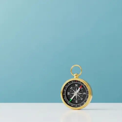 Golden Compass: Symbol of Leadership | Minimalist Style