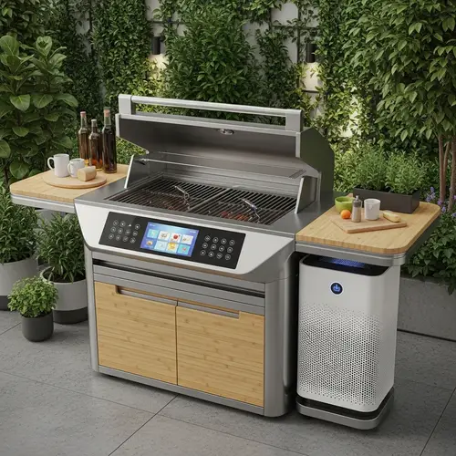 Innovative Futuristic BBQ Design | High-Tech Features