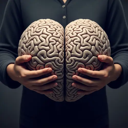 Heart-Shaped Brain Hug: A Symbol of Love