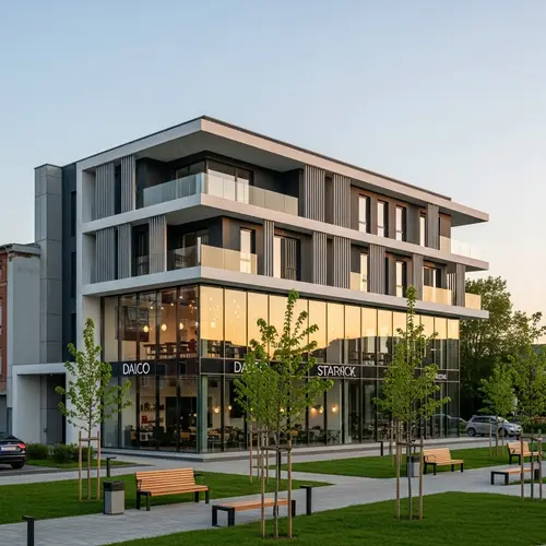 Modern Mixed-Use Building with Sleek Architecture | Level 3 Commercial Space