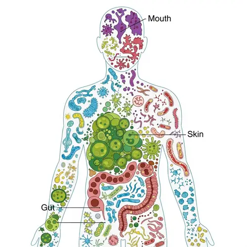 Exploring the Human Microbiome: Diverse Microorganisms in Harmony