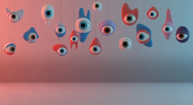 Mesmerizing 3D Abstract Eyes Collection Hanging | Intriguing Vision