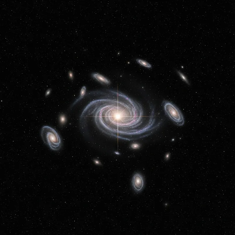 Dark Universe: Star and Galaxies in Vast Cosmos