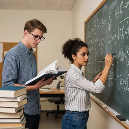 Academic Rivalry with Romantic Tension | Scholarly Scene