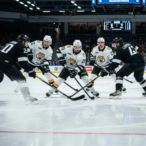 Hockey Dominance: White Team vs. Black Team Showdown