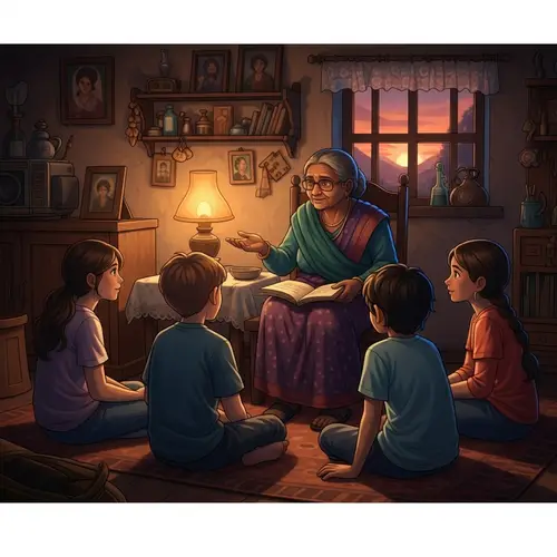 Multicultural Storytelling in Rustic Rural Home