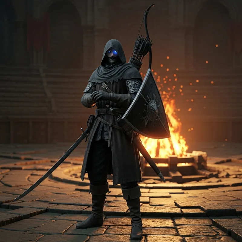 Dark Souls 1 Warrior in Wanderer's Attire | The Kiln of the First Flame