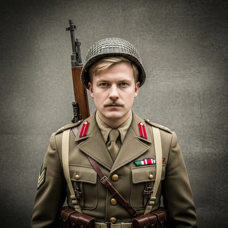 Italian World War II Soldier Costume | Blonde Bionda Hairstyle