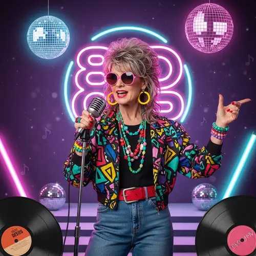 80s Inspired Pop Theme: Vibrant Fashion & Music