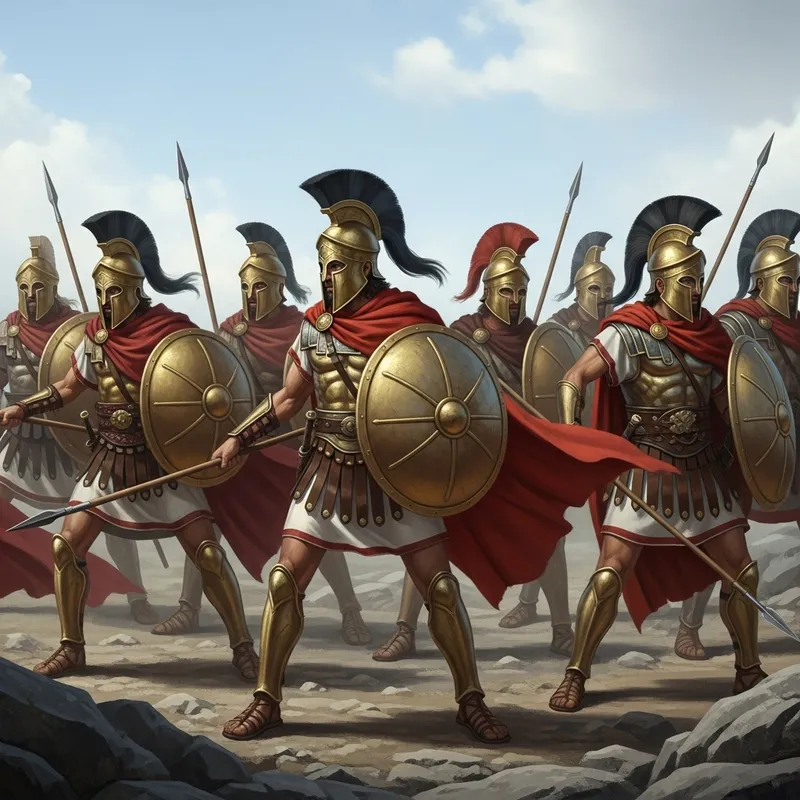 Greek Warriors: Authentic Battle Imagery in Bronze Armor