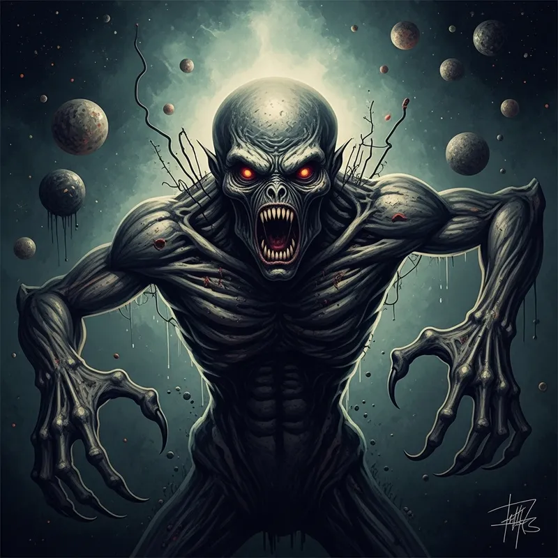 Eldritch Entity: Surreal Cosmic Dread Art Eldritch Entity: Surreal Cosmic Dread Art