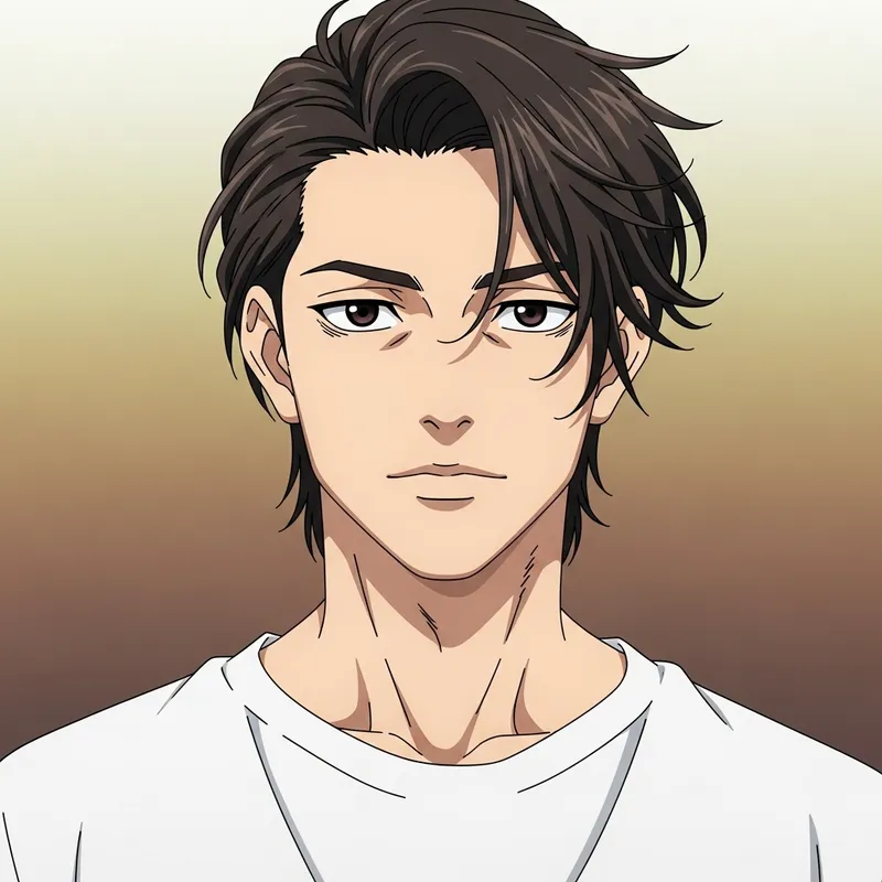 Confident Young Latino Anime Character