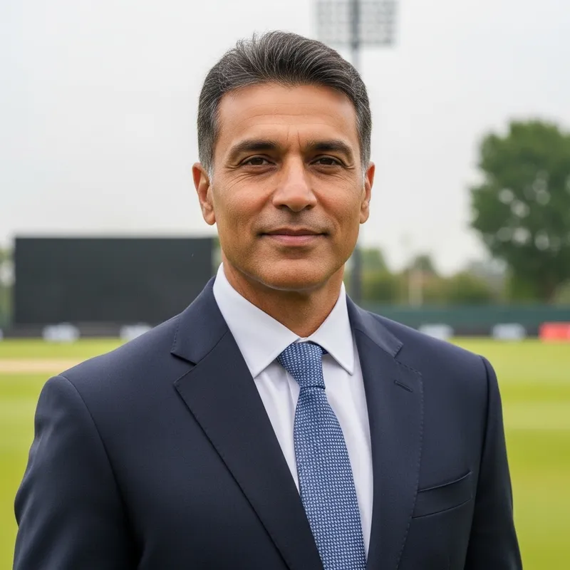 Imran Khan in Formal Attire on the Cricket Field