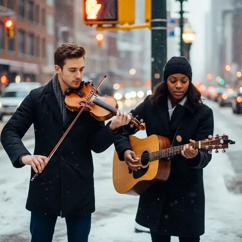 Musical Connection in the City Streets: A Harmonious Symphony