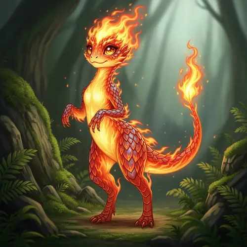 Feminine Fire Creature - Pyre