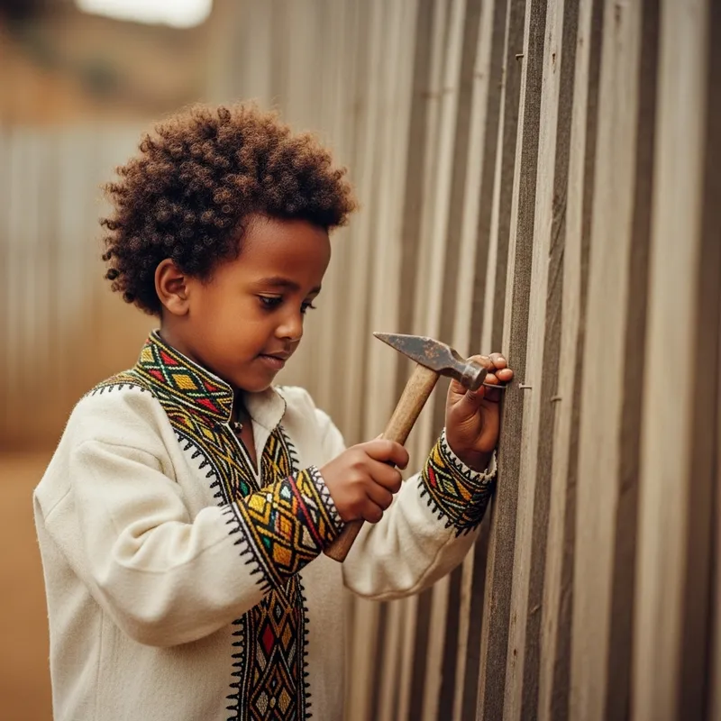 Ethiopian Boy Hammering: A Cultural Moment