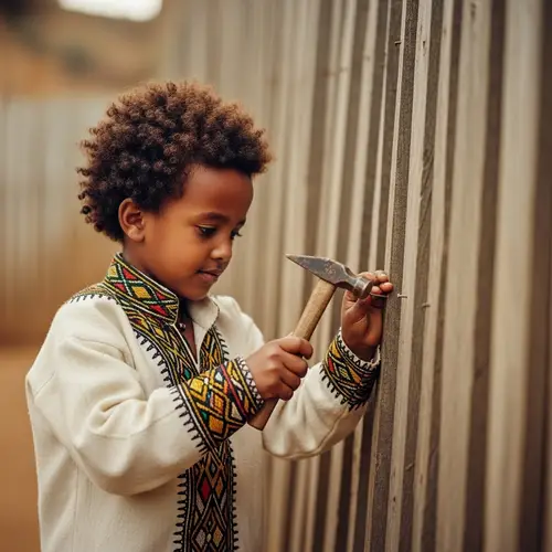 Ethiopian Boy Hammering: A Cultural Moment