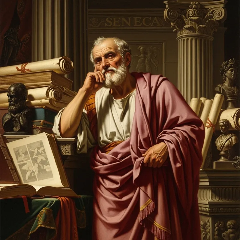 Oil Painting of Seneca: Classical Roman Portrait