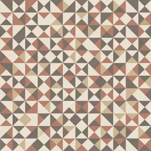 Intricate Multicolored Equilateral Triangle Tessellation