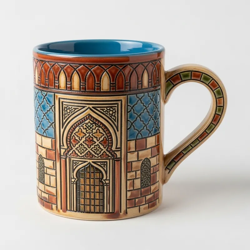 Handmade Qatif-Inspired Ceramic Mug Handmade Qatif-Inspired Ceramic Mug