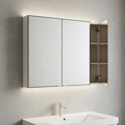 Modern Two-Doored Bathroom Cabinet | 60x60 cm | Stylish & Minimalist Design