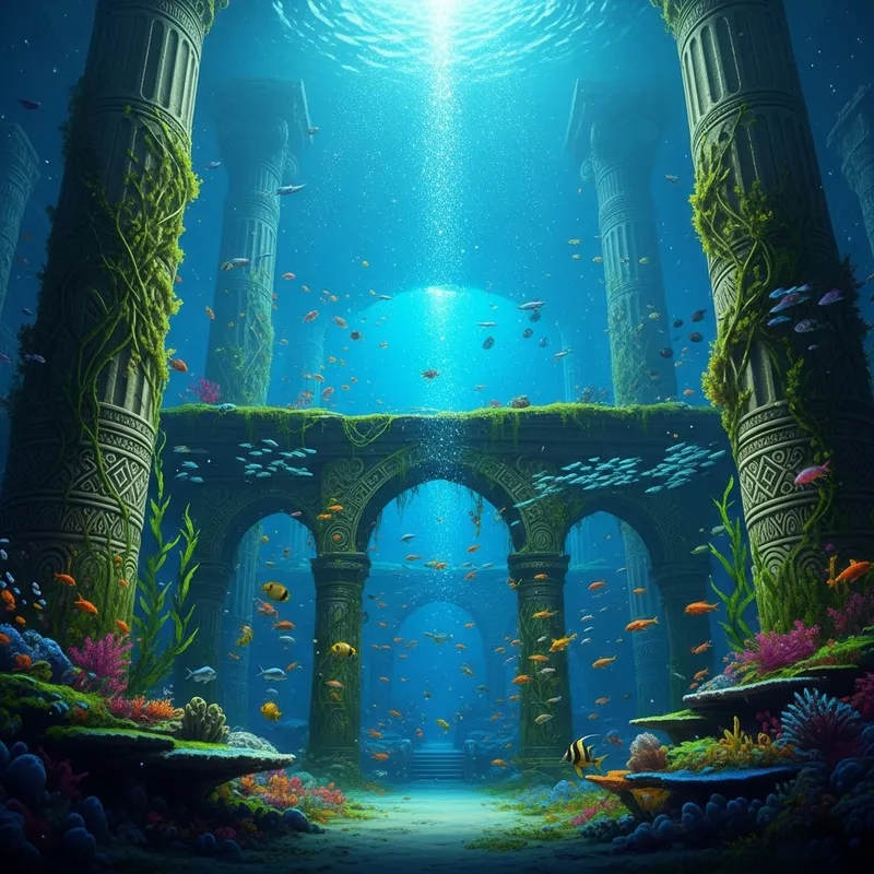 Atlas Underwater Palace: A Mythical Ocean Realm