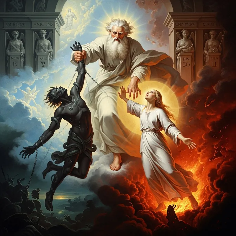 Omnipotent Struggle: Divine Judgment of Good and Evil