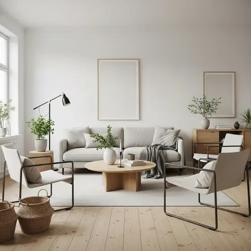 Modern Minimalist Living Room | Scandinavian Design Ideas