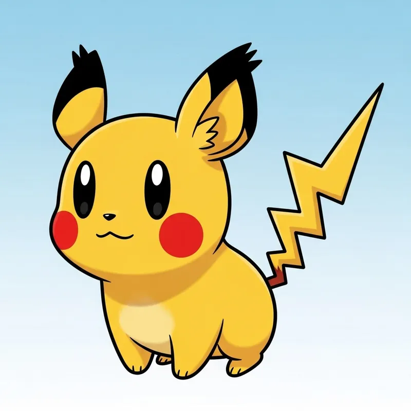Pikachu - Adorable Yellow Cartoon Pocket Monster