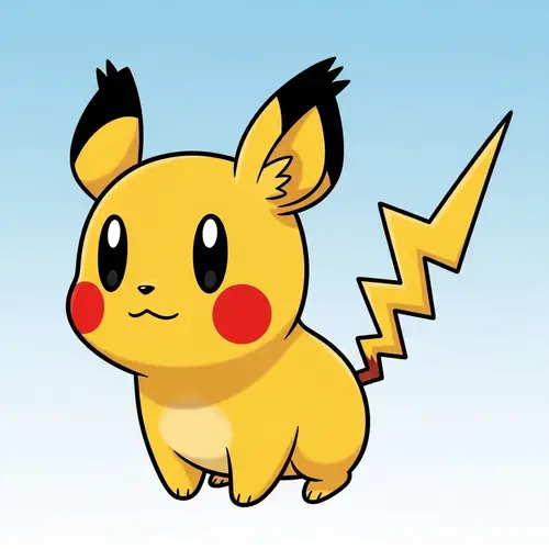 Pikachu - Cute Yellow Cartoon Creature