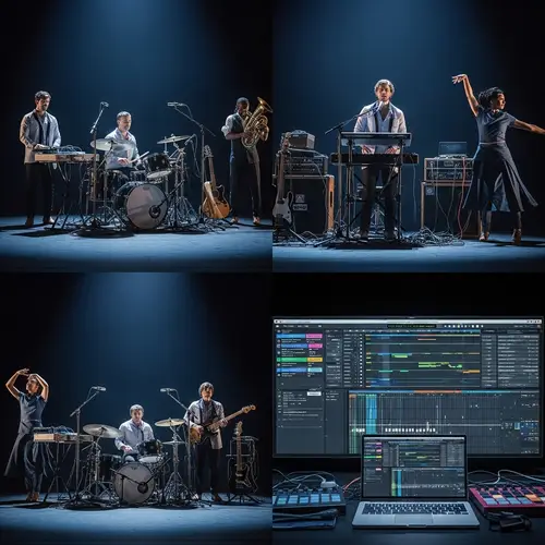 Futuristic Musical Theatre Performance with Electronic and Live Music