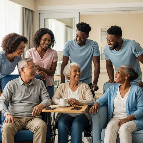 Four-Generation Family Bonding in a Nursing Home