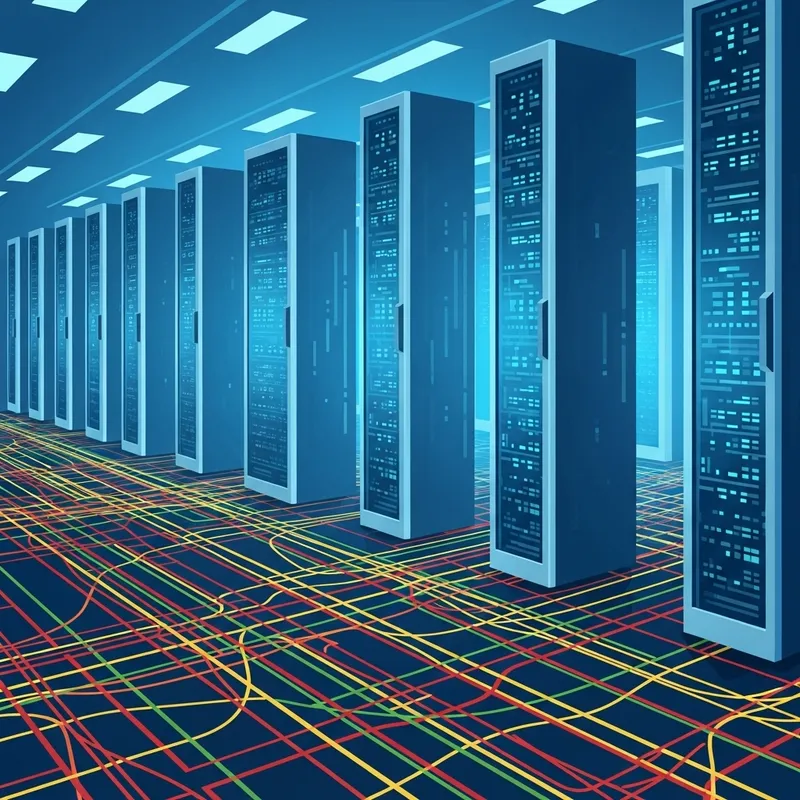 Abstract Data Center Illustration Abstract Data Center Illustration